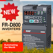 Mitsubishi Electric Releases the FR-D800 Series Variable Frequency Drive